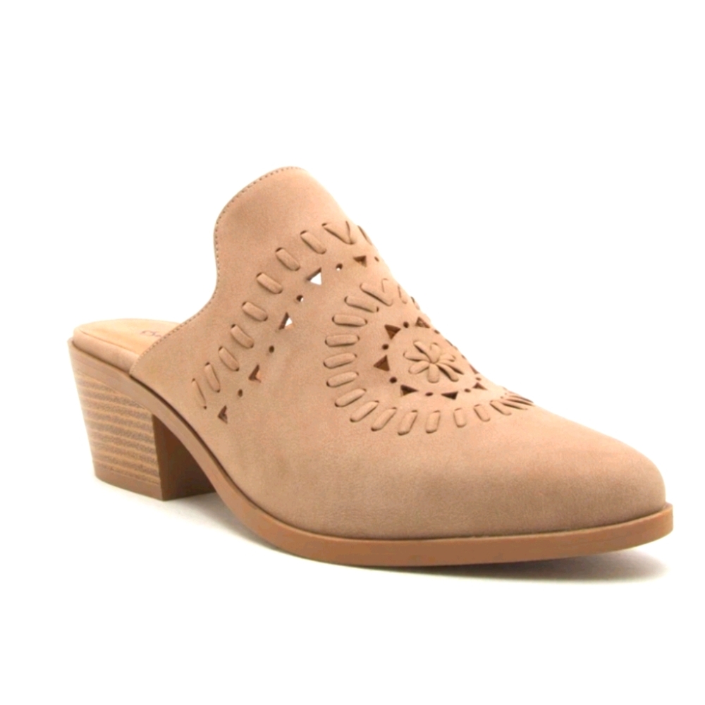 Pointy toe mules